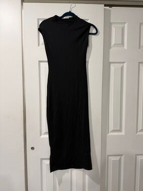 Zara Black Sleeveless Maxi Dress